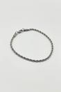 Silver Rope Chain Bracelet in Silver, Image 2 of 3