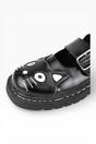 Black TUK Footwear Black Mary Jane Leather Goth Shoes - T2025, Image 6 of 8