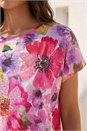 Pink Floral Sparkle Top , Image 4 of 4