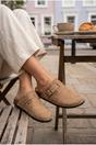 Khaki Demi Womens Studded Buckle Clog Mules, Image 2 of 5