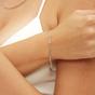 Silver Sterling Silver Rectangular Large Chain Bracelet, Image 2 of 5