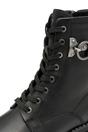 Black Tamaris Black Tamaris Womens Black Leather Combat Boot, Image 7 of 7