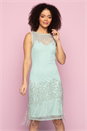 Mint Embellished Flapper Dress, Image 1 of 5