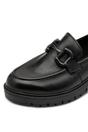 Black Tamaris Black Tamaris Black Leather Platform Loafers, Image 7 of 7