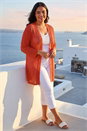 Coral Curve Sequin Cardigan, Image 2 of 4