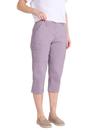 Grey Coastal Stretch Capri Cargo Trousers, Image 4 of 5
