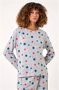 Grey Star Print Pyjama Set, Image 4 of 5