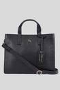 Black Ashwood Leather Black 'Sogno di Pelle' Real Leather Tote Bag, Image 1 of 4