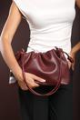Maroon Where's That From Maroon Auric Drawstring Shoulder Bag, Image 8 of 8