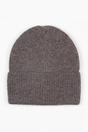Dark Grey Plain Winter Beanie Hat, Image 2 of 2