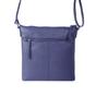 Navy 'EDITH' Pebble Grain Leather Crossbody Bag, Image 3 of 5