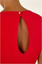Red Fit & Flare Midi Dress, Image 4 of 4