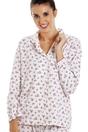 Pink Ditsy Floral Print Cotton Pyjama Set, Image 5 of 5