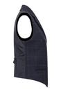 Navy Infinity Leather Navy Women's Navy Tweed Waistcoat, Image 3 of 4