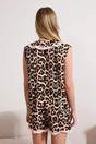 Multi WOVCOR Multi Leopard Print Ruffle Trim Sleeveless Viscose Woven Pyjama Set, Image 2 of 3