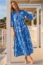 Royal Blue Seashell Maxi Dress, Image 2 of 4