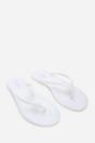 White Chandler Jelly Thong Flip Flop Sandals, Image 4 of 6
