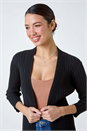 Black Edge to Edge Lace Cardigan, Image 4 of 5