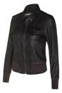 Grey Womens Varsity Bomber Jacket-Modbury, Image 2 of 4
