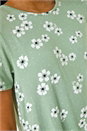 Sage Floral Spot Print Tunic Top, Image 5 of 5