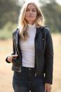 Black 'Malmo' Two-In-One Detachable Hood Leather Jacket, Image 1 of 6