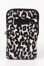 Cream Leopard Print Glasses Case, Image 1 of 1