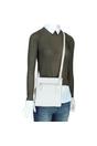 Light Grey Ashwood Leather Light Grey 'Cienna' Real Leather Crossbody Bag, Image 5 of 5