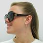 Brown Alexander McQueen Brown Square Tortoise Brown Gradient AM0378S, Image 3 of 4