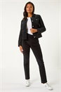 Black Corduroy Pocket Detail Stretch Jacket, Image 2 of 5