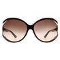Brown Salvatore Ferragamo Brown Round Dark Brown  Brown Grey Gradient SF600S, Image 1 of 4
