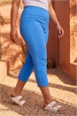 Light Denim Curve Cropped Stretch Trouser, Image 1 of 4