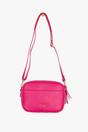 Fuchsia Faux Leather Crossbody Camera Bag, Image 1 of 2