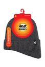Grey Knitted Thermal Winter Warm Expedition Hat with Drop Neck, Image 2 of 5