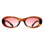 Brown Oval Striped Tobacco Etruscan Pink Gradient MU06ZS, Image 1 of 3