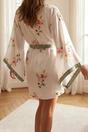 Multi 2 Piece Satin Nightdress Set with Belted Floral Robe, Image 6 of 7