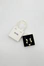 Gold Floral Pearl Stud Earrings & Bracelet in Gold, Image 1 of 3