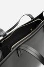 Black Bailee Double Handle Tote Bag with Central Fastening, Image 5 of 6