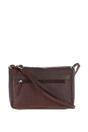 Maroon 'Valentina' Flap Over Croc Print Real Leather Shoulder Bag, Image 3 of 5