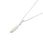 Silver Small Feather Charm Sterling Silver Necklace, Image 1 of 1