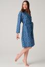 Royal Blue British Boxers Royal Blue "Marrakesh" Paisley Crisp Cotton Mid-Length Dressing Gown, Image 3 of 4