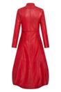 Red Gothic Full Edwardian Leather Coat, Image 5 of 5