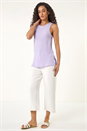 Lilac Dusk Textured Longline Stretch Top, Image 2 of 5