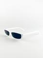 Black Retro Slim Cateye Sunglasses, Image 2 of 4