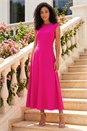 Cerise Fit & Flare Midi Dress, Image 3 of 4
