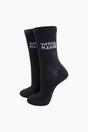 Black Witch Please Combed Cotton Glitter Socks, Image 1 of 4
