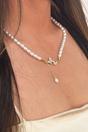 White Butterfly Pearl Chain Necklace - Gift Boxed, Image 1 of 4
