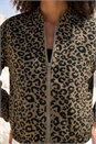 Coffee Dusk Animal Print Bomber Jacket, Image 4 of 4