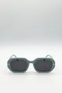 Mint Oval Sunglasses with Wide Arm, Image 1 of 6