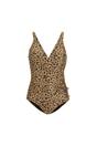 Multi Baylenne Leopard One Piece Swimsuit, Image 1 of 3