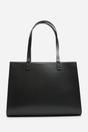 Black Bailee Double Handle Tote Bag with Central Fastening, Image 1 of 6